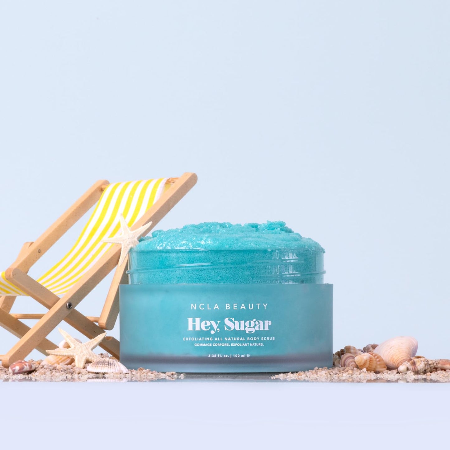 NCLA Beauty Hey Sugar All Natural Body Scrub - Moisturizing, Exfoliating Sugar Scrub - Notes of Neroli - Amalfi Coast - 3.4 oz