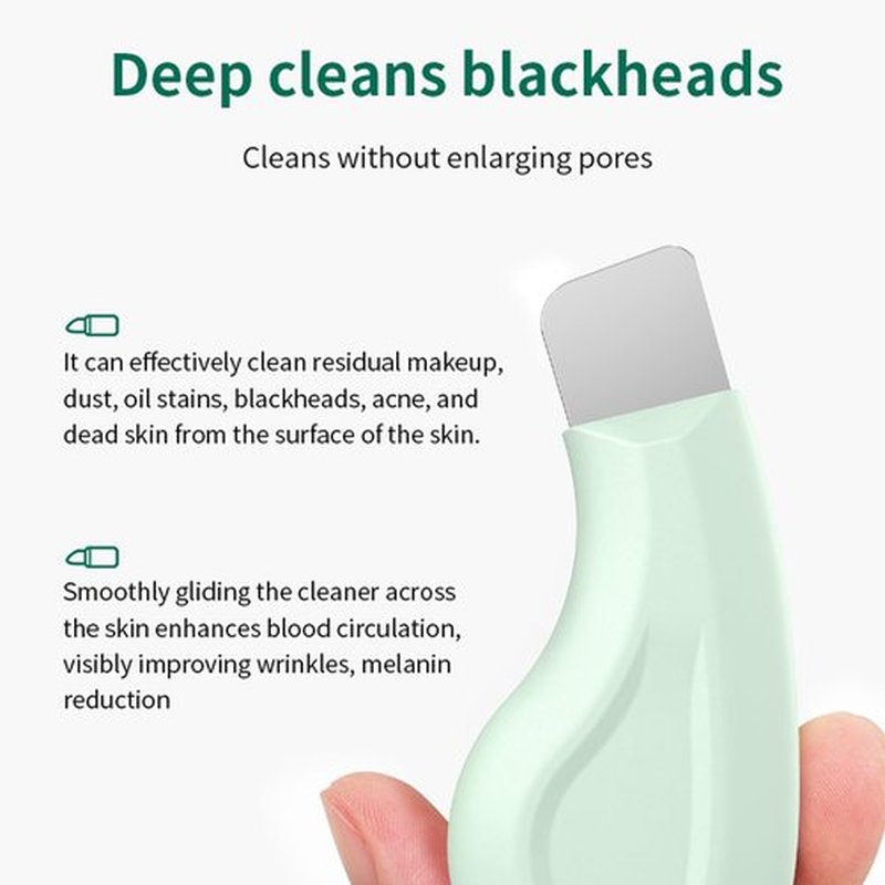 Silicone Nose Blackhead Remover/Face Spatula for Deep Cleaning Black Head Removal.Mild and Safe Skin Scrubber for Remove Facial and Nose Ehead（Green）
