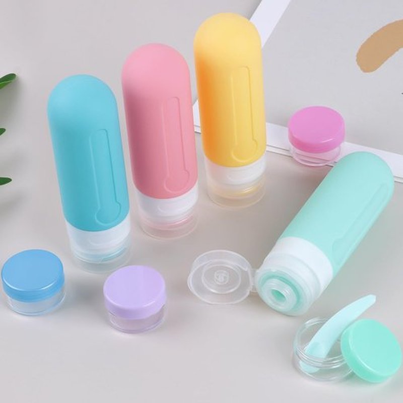 AMMAX 19 Pack Leak Proof Silicone Travel Bottles Set, TSA Approved Containers for Toiletries, Travel Size Accessories and Shampoo Conditioner Bottles with Toiletry Bag