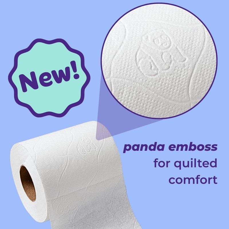 Bamboo Organic Toilet Paper - 100% Chemical-Free, Soft & Sustainable | 24 Eco-Friendly Rolls, 2 Ply, 295 Sheets