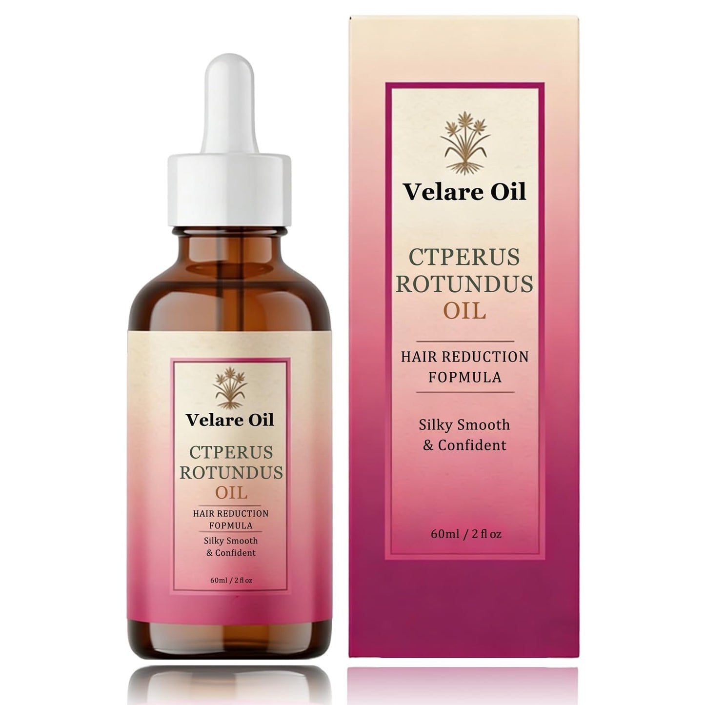 Cyperus Rotundus Oil for Hair Removal, Lightweight Moisturizing Oil, Helps Soften Skin & Improve Skin Texture After Hair Removal, Natural Cyperus Rotundus Oils Suitable for Body Care Types-60ML