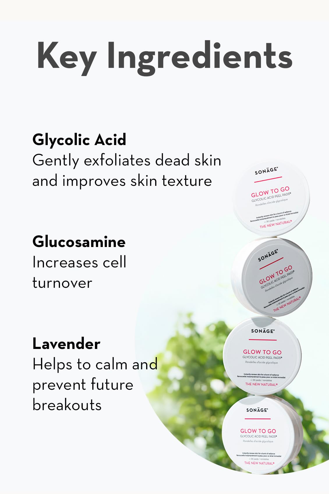 Clean & Glow Duo- Cleansing Creme and Glycolic Acid Pads, Makeup Remover, Exfoliate and Brighten