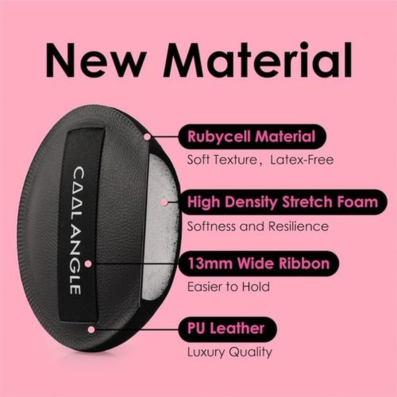 COOL-ANGLE 5Pcs Makeup Sponge Latex-Free Soft Blender Sponge Perfect for Liquid Foundation Concealer Cream Powder, Beauty Sponge Gift Set for Long-lasting and Natural Makeup, Black, Medium