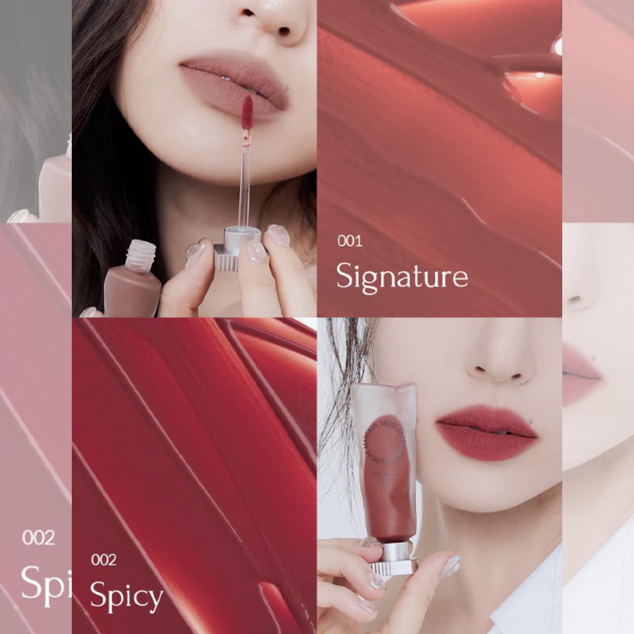 MUZIGAE MANSION Objet Water Lip Stain Matte Lipstick – (Watery to Blurry Tint), Long-Lasting, Hydrating, Waterproof Wear – K-Beauty Liquid Lipstick for Women, Bold Red Tinted Gloss (008 PITCH)