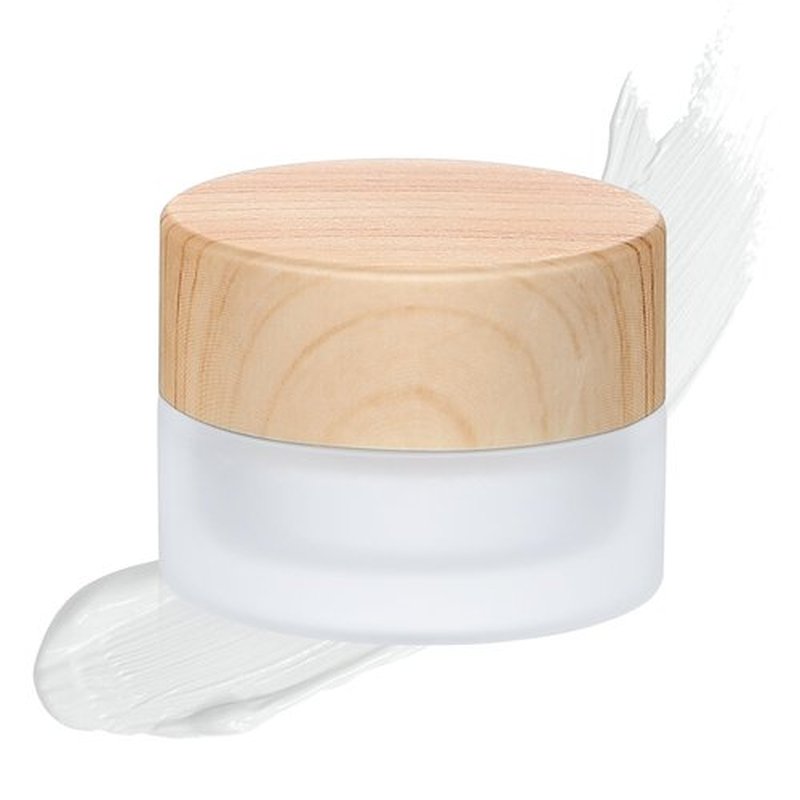 Geiserailie Glass Cosmetic Containers Empty Sample Jars with Leak Proof Lids Makeup Sample Containers for Lotion Cream Cosmetic(100 Pieces,5 Gram)