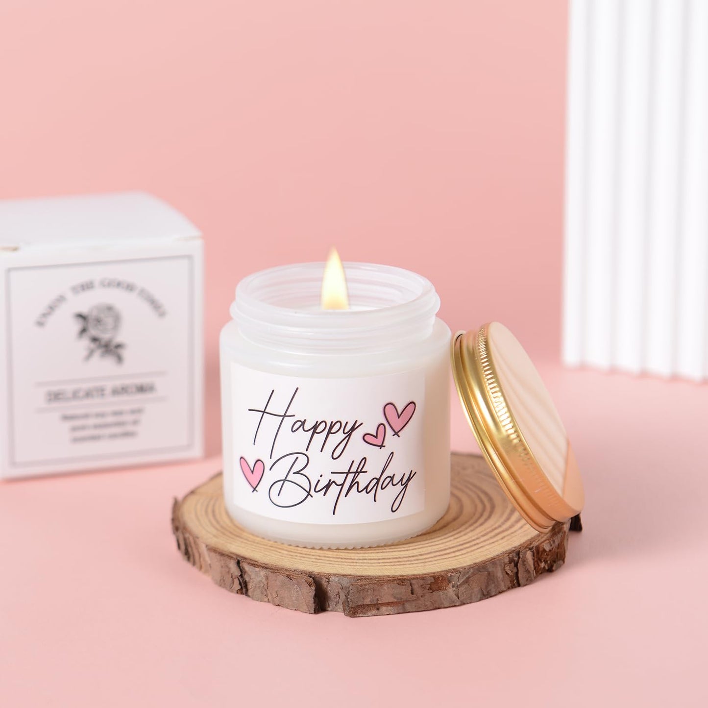4MELLY Birthday Gift Baskets for Women Birthday Happy Gift Set Box for Woman Her Teen Girl Sister Best Friend Cute Daisy Aesthetic Glass Cups Gift Set