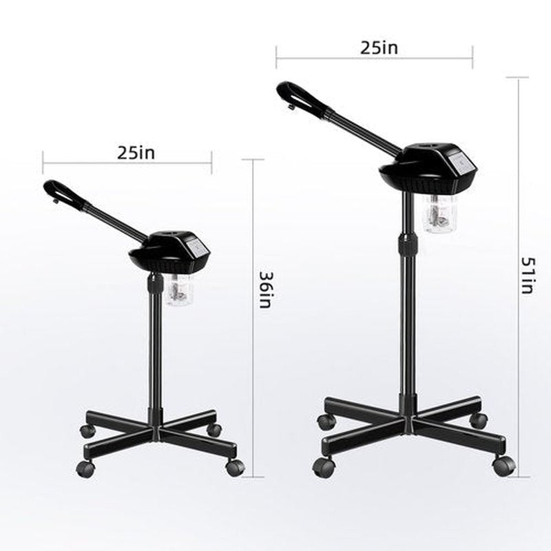 Face Steamer on Wheel,Professional Steamer for Facial,Ozone Face Steamer for Salon or at Home Use