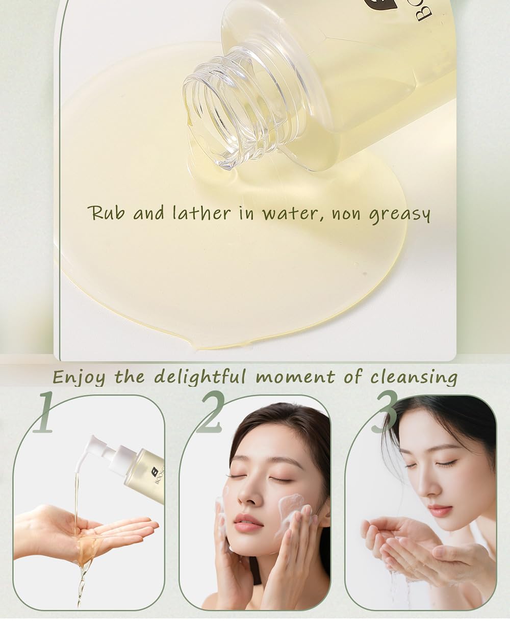 kastu Camellia Seed Oil Deep Pore Face Wash, Clean Pores, Oil Control, Men's Daily Facial Cleanser for Oily Skin