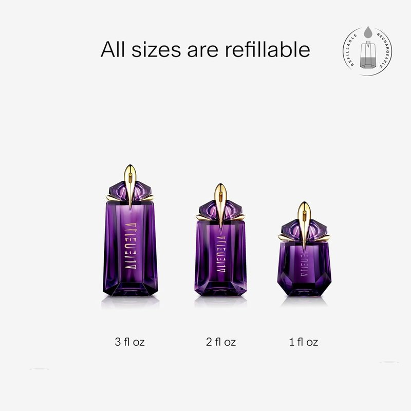 MUGLER Alien Eau de Parfum | Women's Floral & Woody Perfume with Jasmine, Wood, Amber - Long-Lasting Fragrance