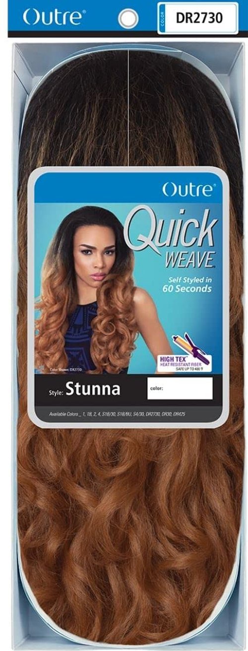 Outre Synthetic Hair Half Wig Quick Weave Stunna (DR2730)