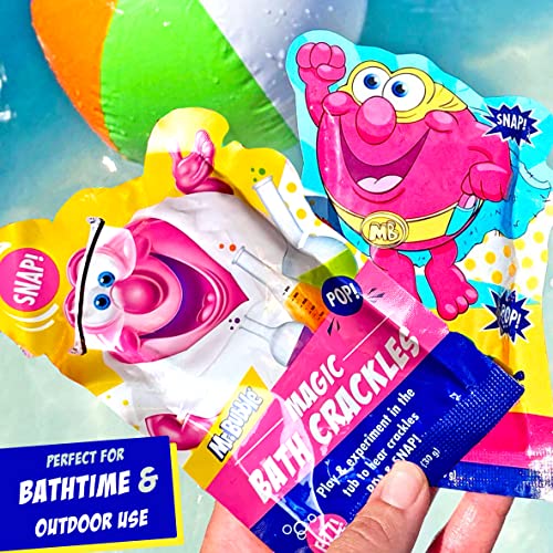 Mr. Bubble The Original Kids Bath Bomb Potions - Colorful Fizzy Fun - Cool Foam and Bubble Science Beaker for The Bath (Pack of 4)