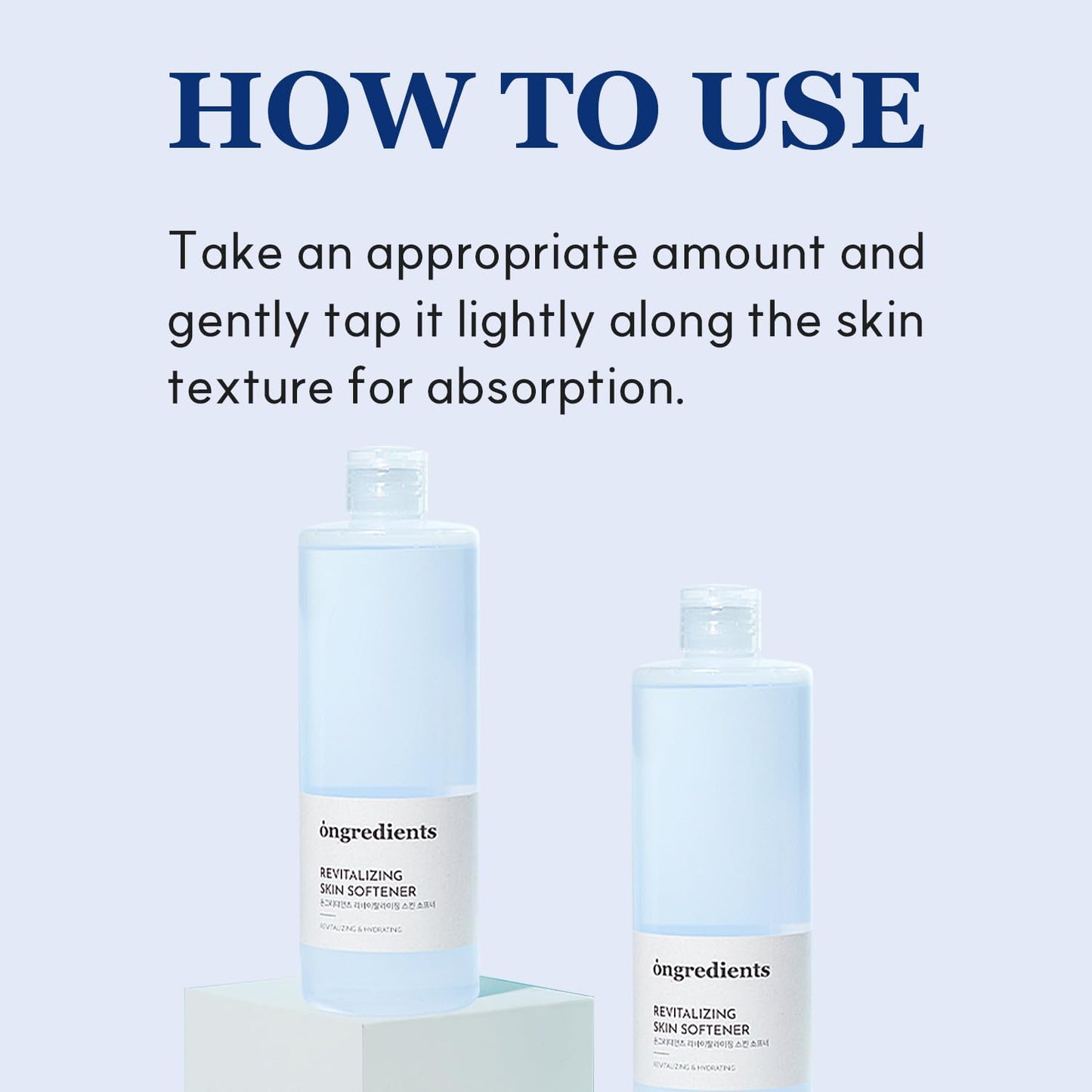 ONGREDIENTS Revitalizing Skin Softener | Hydrating Toner for Dull, Uneven Skin Tone | Niacinamide, Panthenol, Hyaluronic Acid, Vitality Care, Even Tone | Vegan, Korean Skin Care 250ml / 8.45 fl Oz