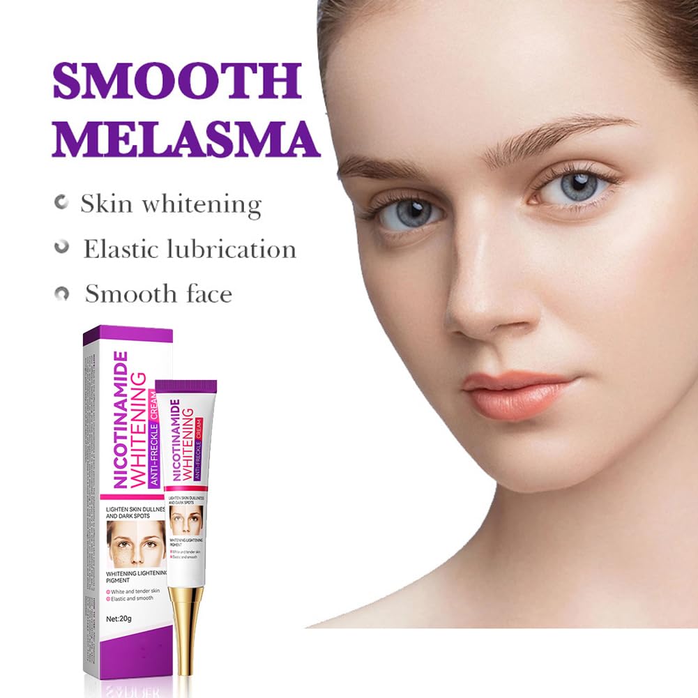 Dark Spot Remover for Face,Nicotinamide Whitening Anti-Freckle Cream,Skin Dullness Lightening Body Cream,Visible Results in 28 Days,Smooth Melasma,Hyperpigmentation Age Dark Spot Corrector,0.7 oz