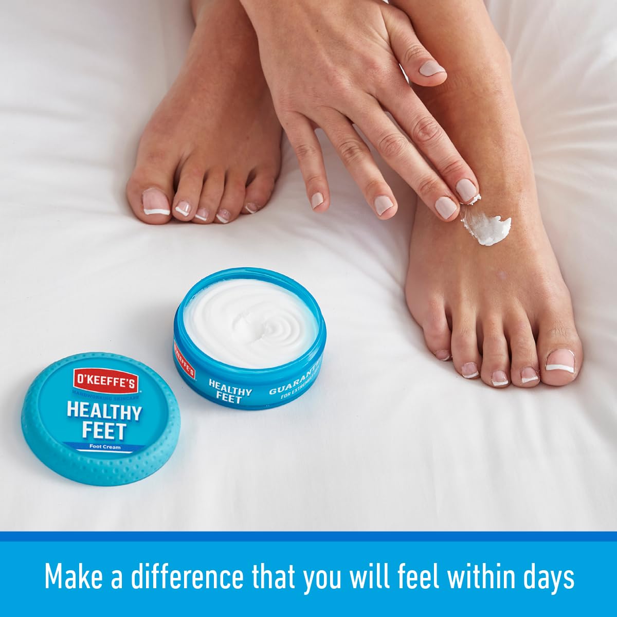 O’Keeffe’s Healthy Feet Cream Twin Pack - 91g Moisturizing Foot Care