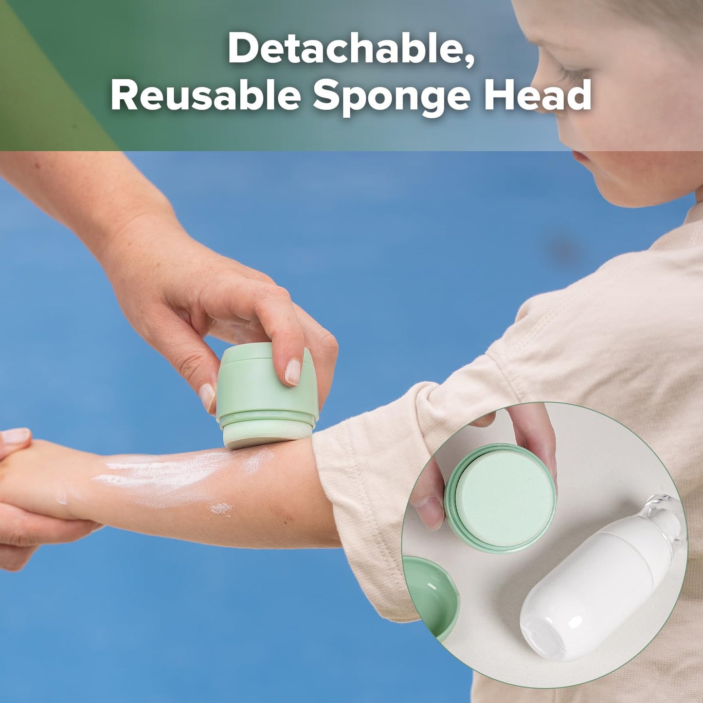 Haakaa Sunscreen Applicator for Kids, 1.7 oz, 1 Sponge Base