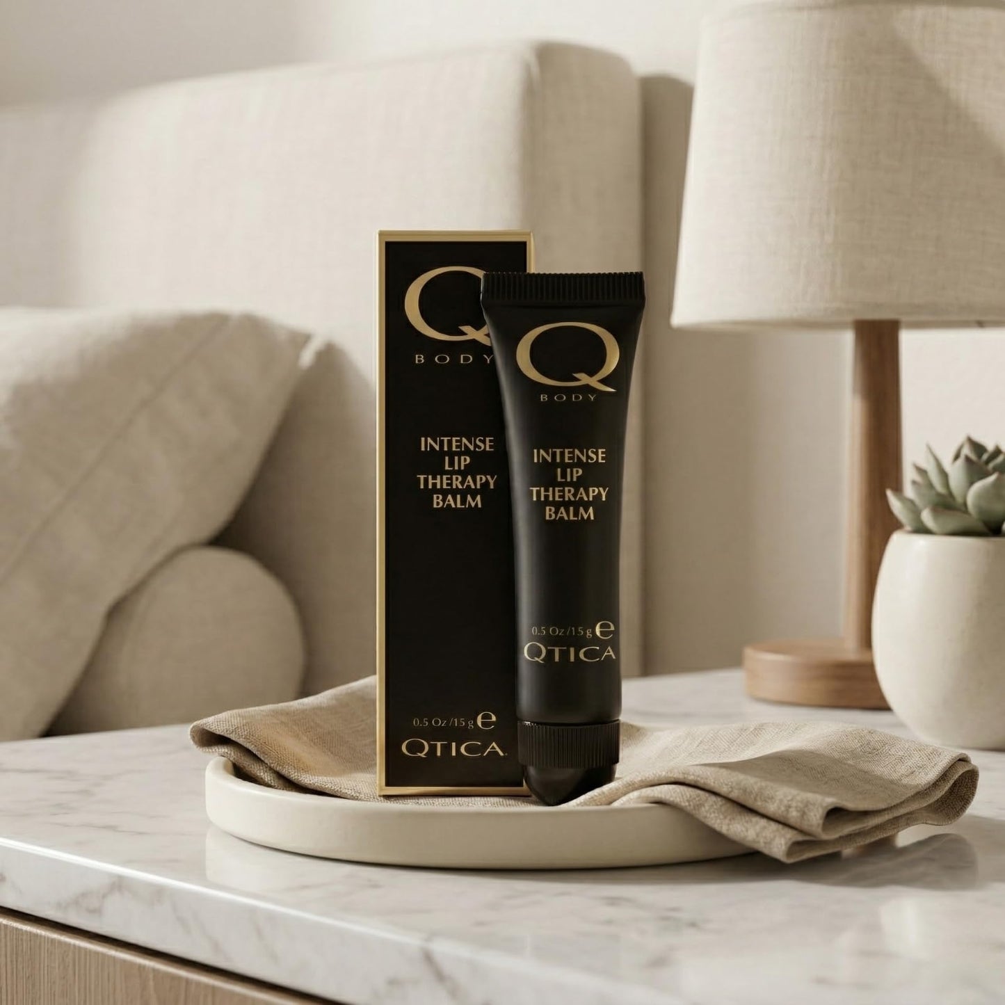 Qtica Intense Lip Repair Balm - Set of 1 by QTICA Beeswax Smooth Creamy Texture Restorative Lip Gel for Dry, Chapped Lips Instant Hydration, Softness