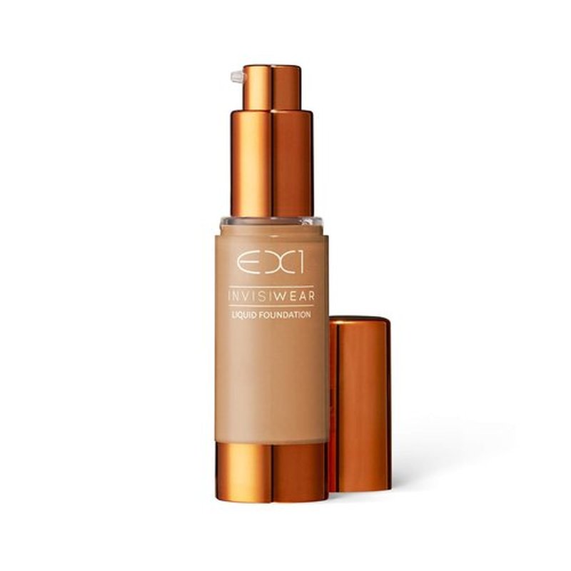 EX1 Cosmetics Invisiwear Liquid Full Coverage Foundation Makeup Shade 10.0 - Vegan, Oil and Fragrance Free, Dermatologically and Clinically Tested
