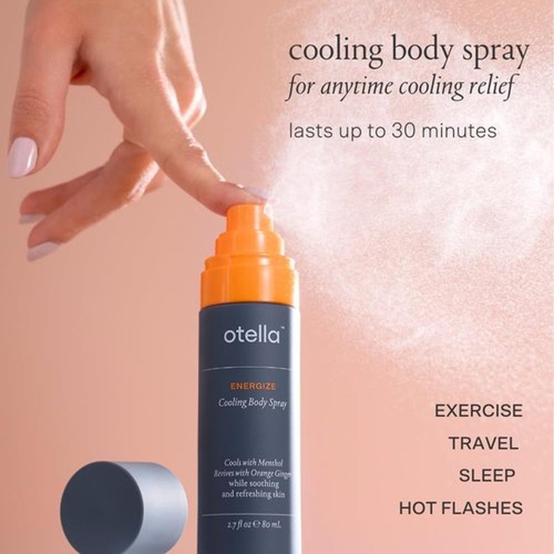 Cooling Body Spray with Menthol and Aromatherapy Orange Ginger Scent to help you Energize, 2.7 oz. | Anytime Immediate Heat Relief | TSA Approved | Gluten Free | Vegan | Paraben Free