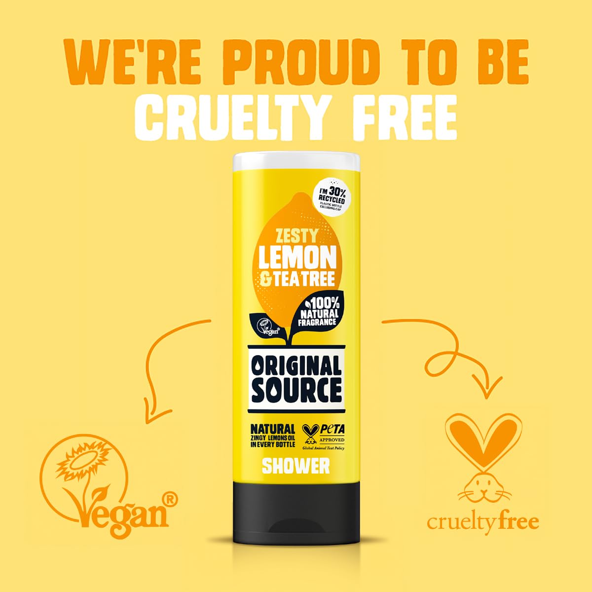Lemon & Tea Tree Shower Gel - Refreshing Cleanser for All Skin Types | 250ml