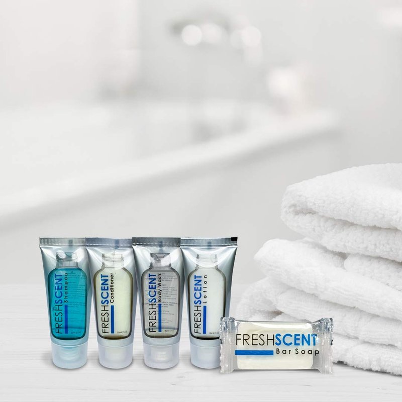 Freshscent Shampoo - Travel Size 1oz | Bulk Hotel Amenities, Perfect for Hospitality
