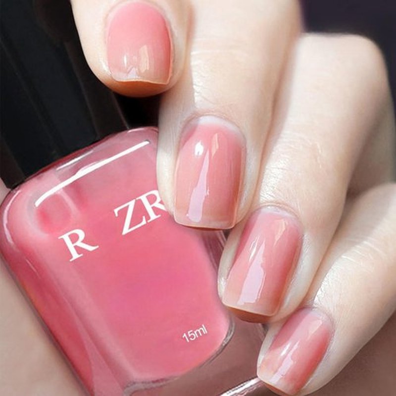 ASMAYSA Jelly Pink Gel Polish, Sheer Pink Gel Polish, Long Wearing Nude Pink Nail Polish Color for Women, Quick Dry Translucent Pink Polish for Nail Art, Clear Pink Gel Nail Polish for Girls, 15ML
