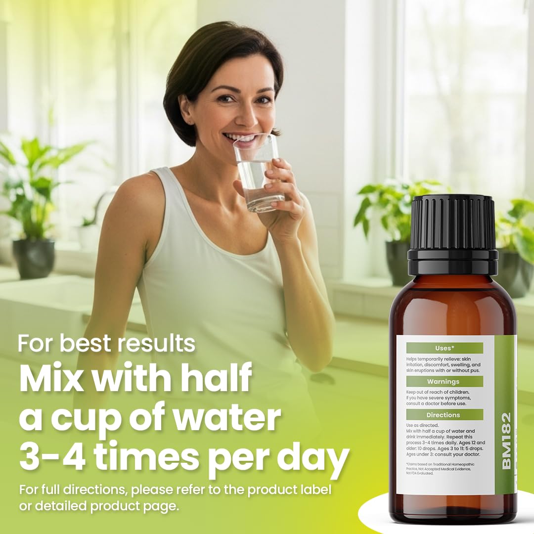 Bestmade Natural Products Boil & Carbuncle BM182 - Maximum Strength Natural Remedy that Helps Remove Boils, 30mL Drops