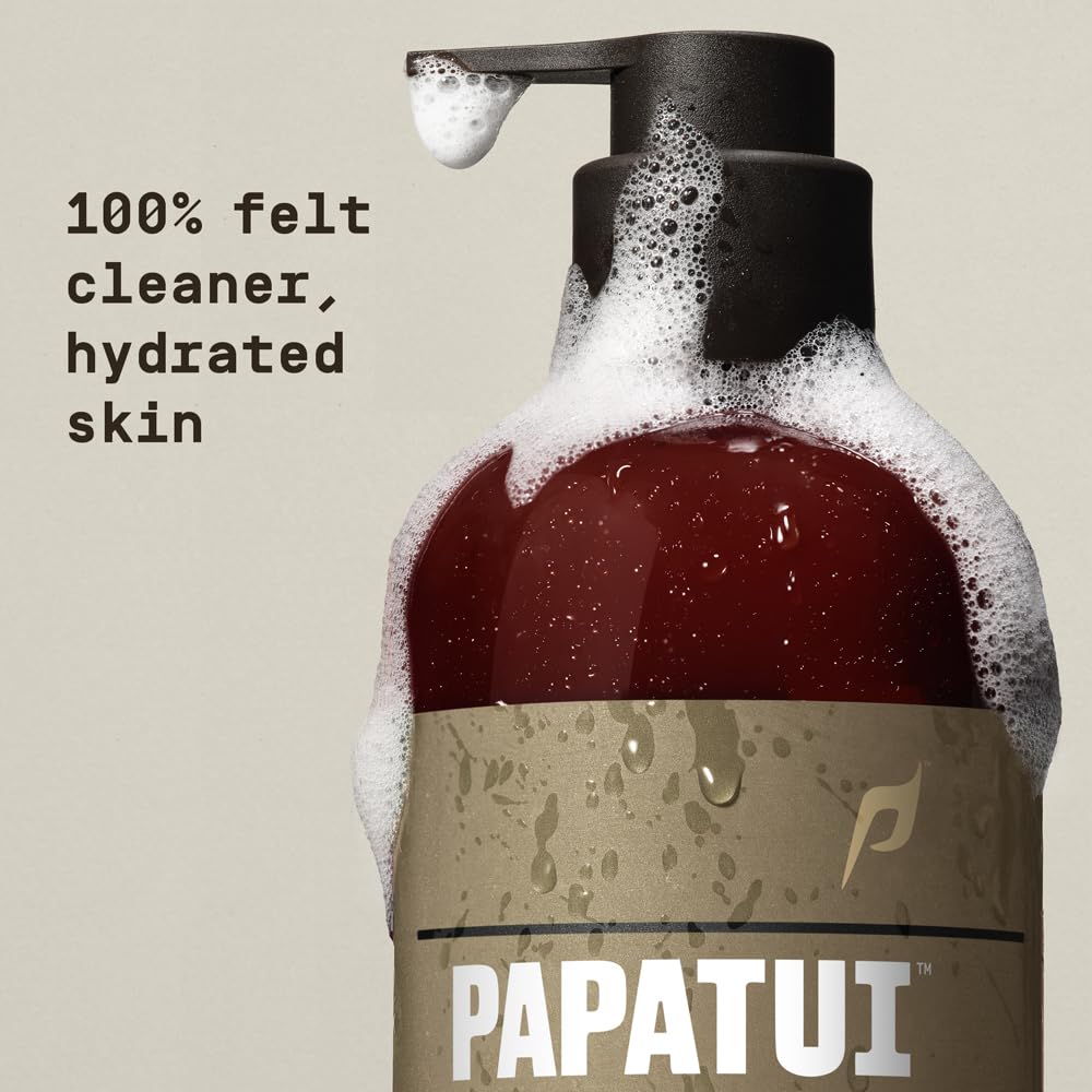 PAPATUI by Dwayne Johnson Refreshing Body Wash for Men | Exfoliating, Hydrating & Made with Coconut Oil | Vanilla Shea | 28 oz (Pack of 3)
