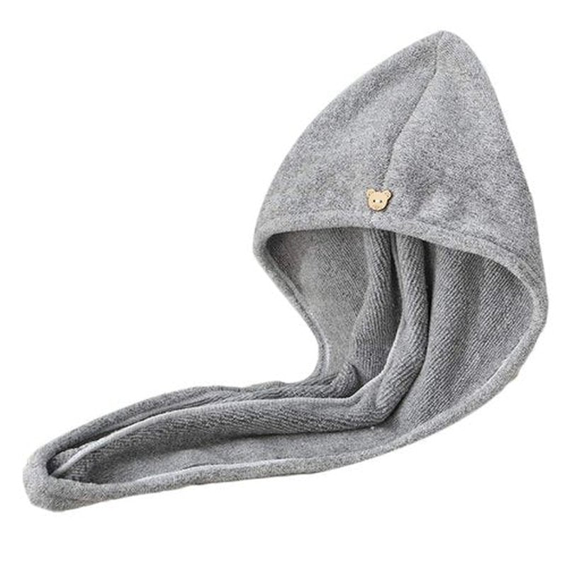 Hair Towel Wrap Quick Absorbent Turban For Head Wrap For Women With Button Anti Frizz Bathroom Shower Hair