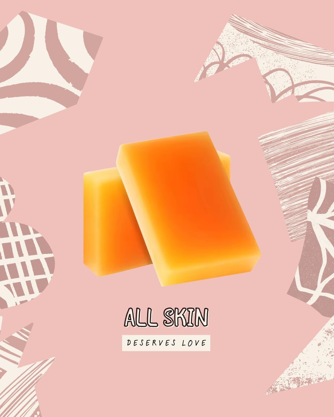 Beau Nature Kojic Acid Turmeric Soap Bar - Dark Spot Remover for Face Even Skin Tone, Moisturizing & Nourishing Natural Ingredients 2 Bars