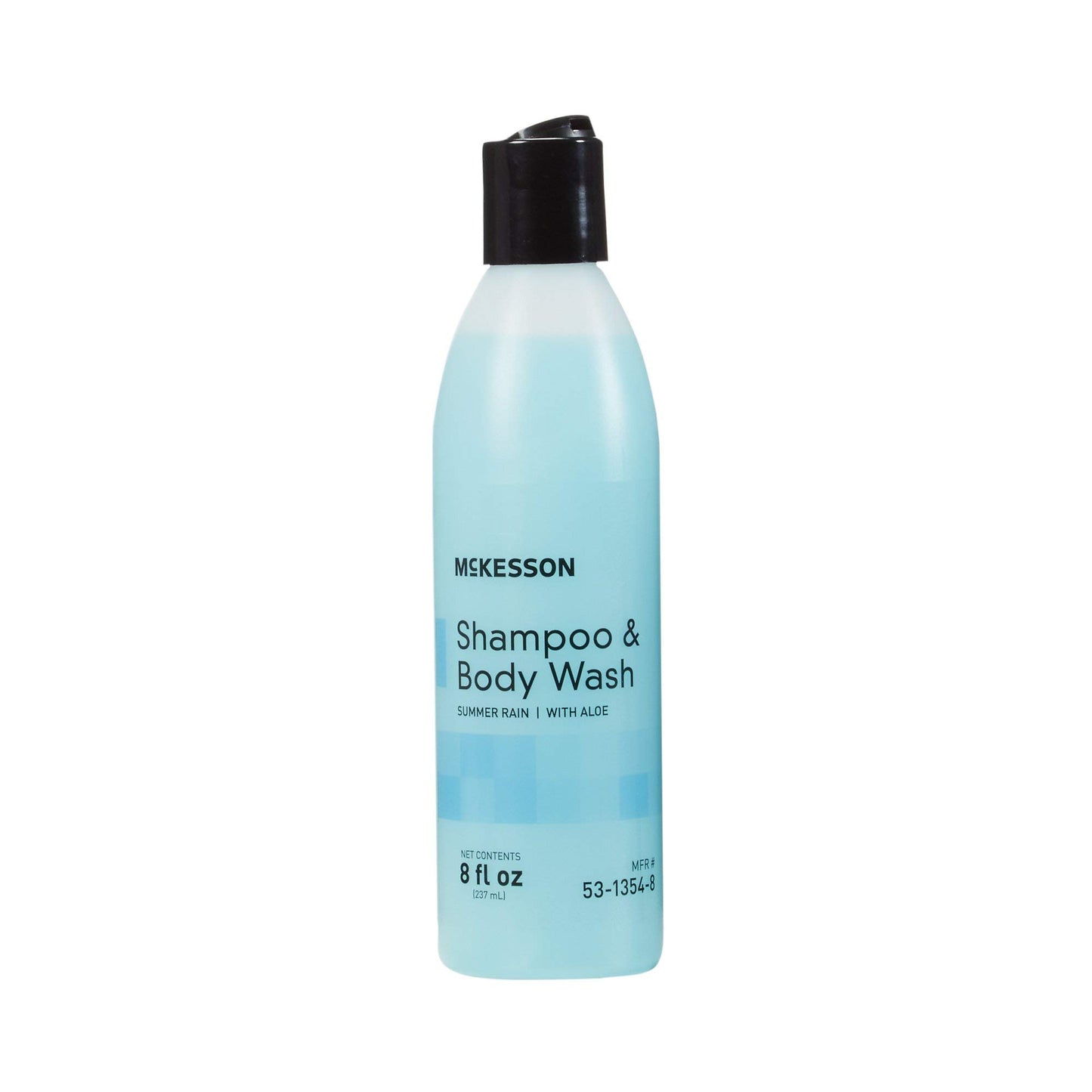 McKesson Body Wash and Shampoo with Aloe, Summer Rain Scent, 8 oz, 48 Count