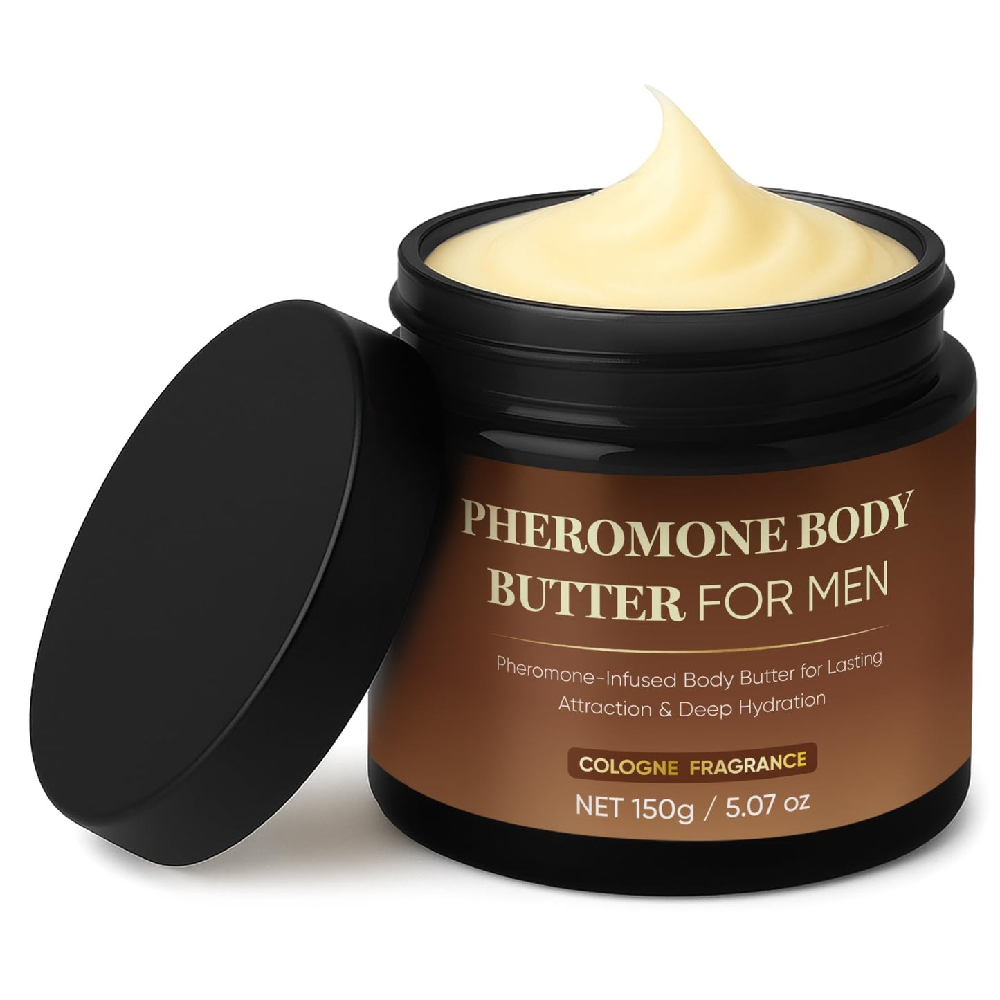 Derperzi Pheromone Body Butter for Men, Cologne Body Skin Cream with Shea Butter, Cocoa Butter & Coconut Oil, Long-Lasting Fragrance, Deep Hydration, Non-Greasy, Alcohol-Free, Vegan (1)