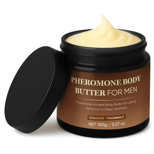 Derperzi Pheromone Body Butter for Men, Cologne Body Skin Cream with Shea Butter, Cocoa Butter & Coconut Oil, Long-Lasting Fragrance, Deep Hydration, Non-Greasy, Alcohol-Free, Vegan (1)