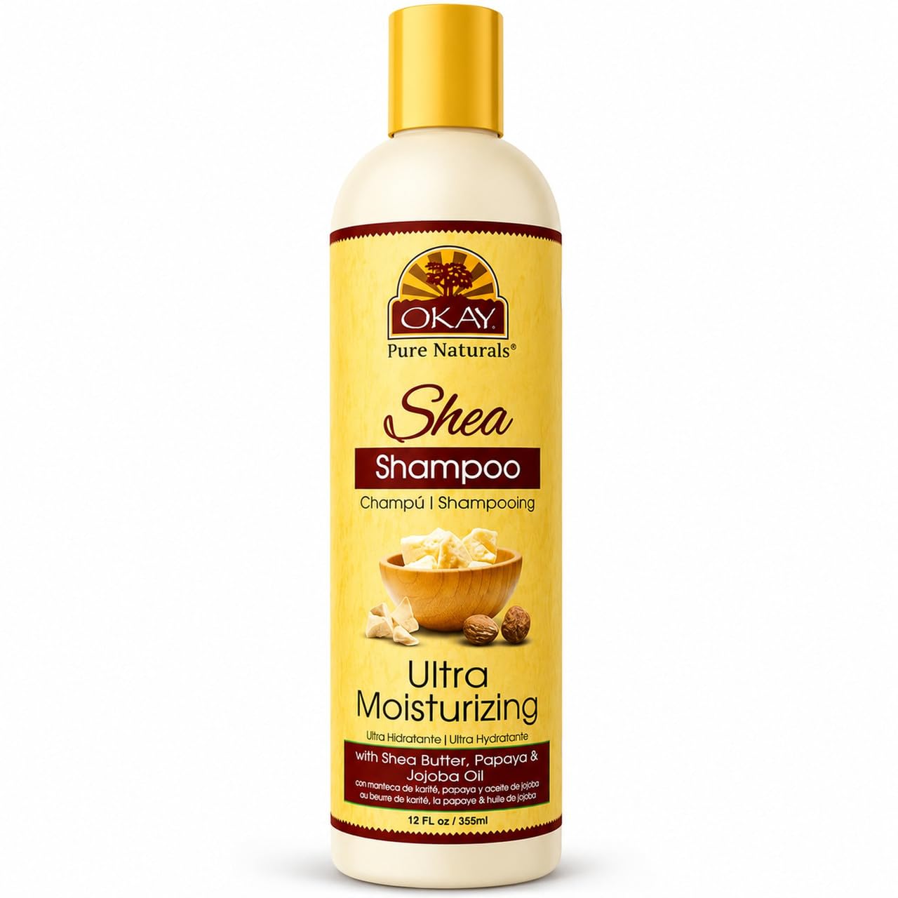 OKAY Shea Ultra Moisturizing Shampoo, 12 Ounce