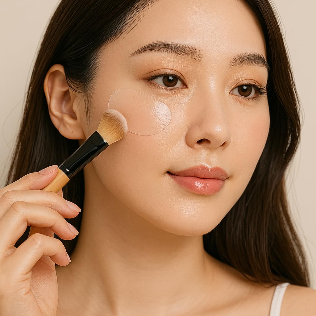 Transparent Sun Patch Ultra Thin Film UPF50+ UV Sunshield, Naked Nude Skin Patch, See-Through Makeup, 8 Cheek Patches + 4 Nose Patches, Ideal for Sports & Outdoor Activities
