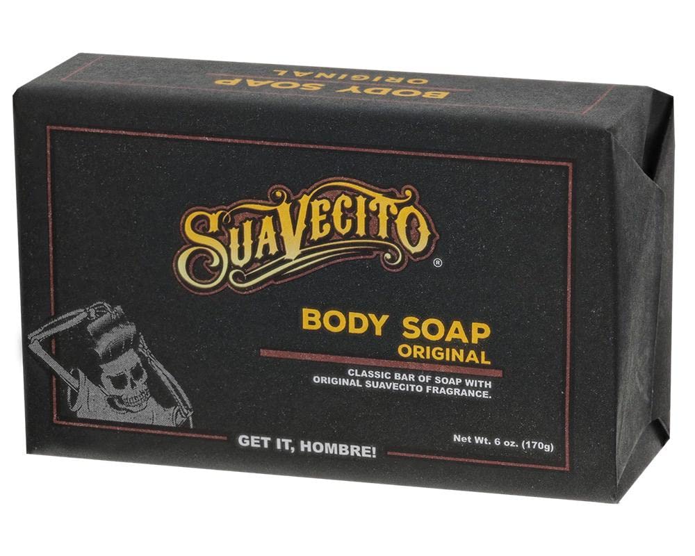 Suavecito Body & Hand Soap Bar Moisturizing With Masculine Original Fragrance 6 oz 6 Pack