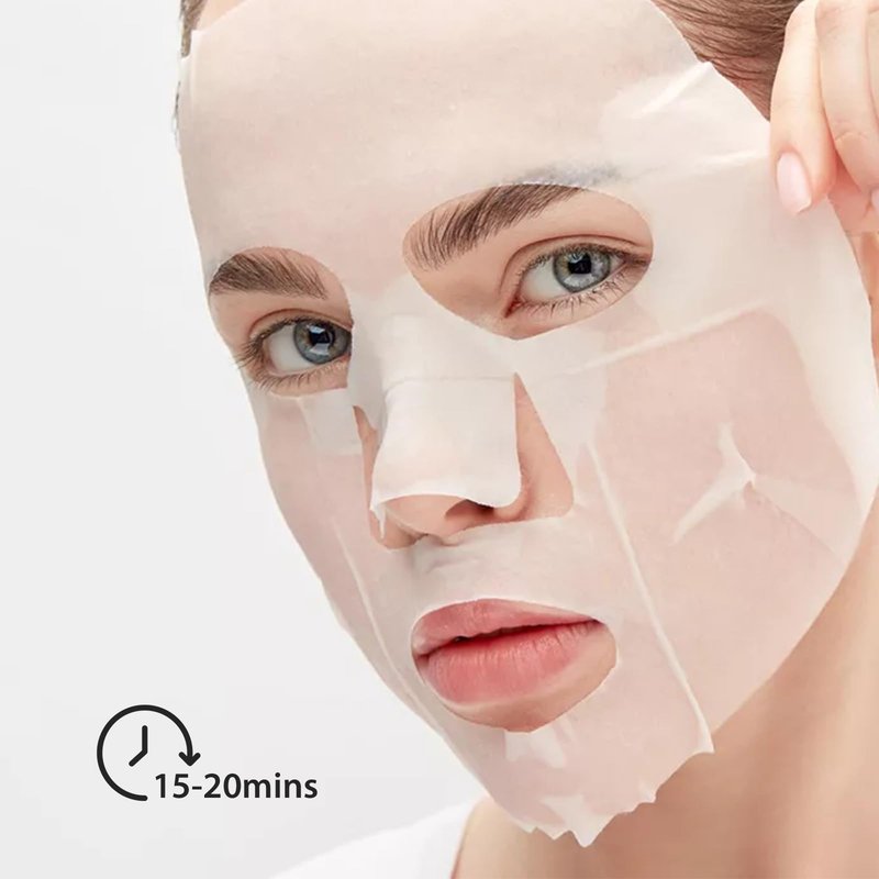 GUOYAOLIFU Hydrating Facial Masks Skincare for Women,White Rose Face Mask Sheet Skincare, Moisturizing Face Mask for All Skin Types (8-Packs)