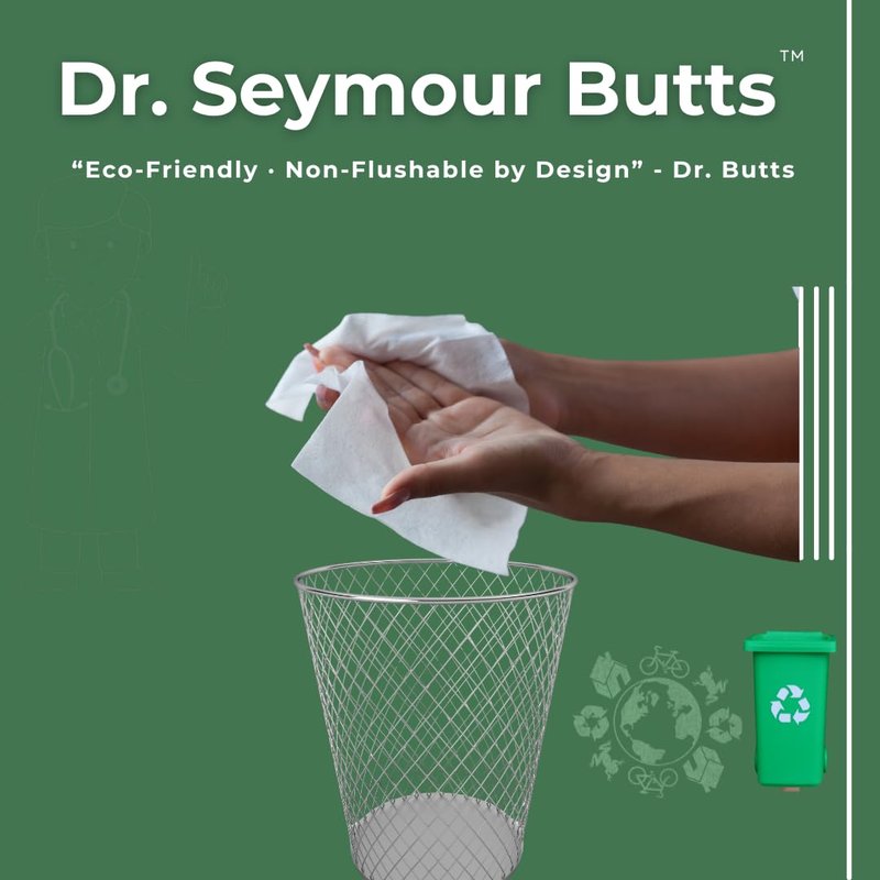 Dr. Seymour Butts Hemorrhoid Care Wipes – 45% Witch Hazel, Aloe Vera, Vitamin E & Calendula | Alcohol-Free Soothing Cleansing Wipes for Gentle Comfort and Hygiene – 45 Count