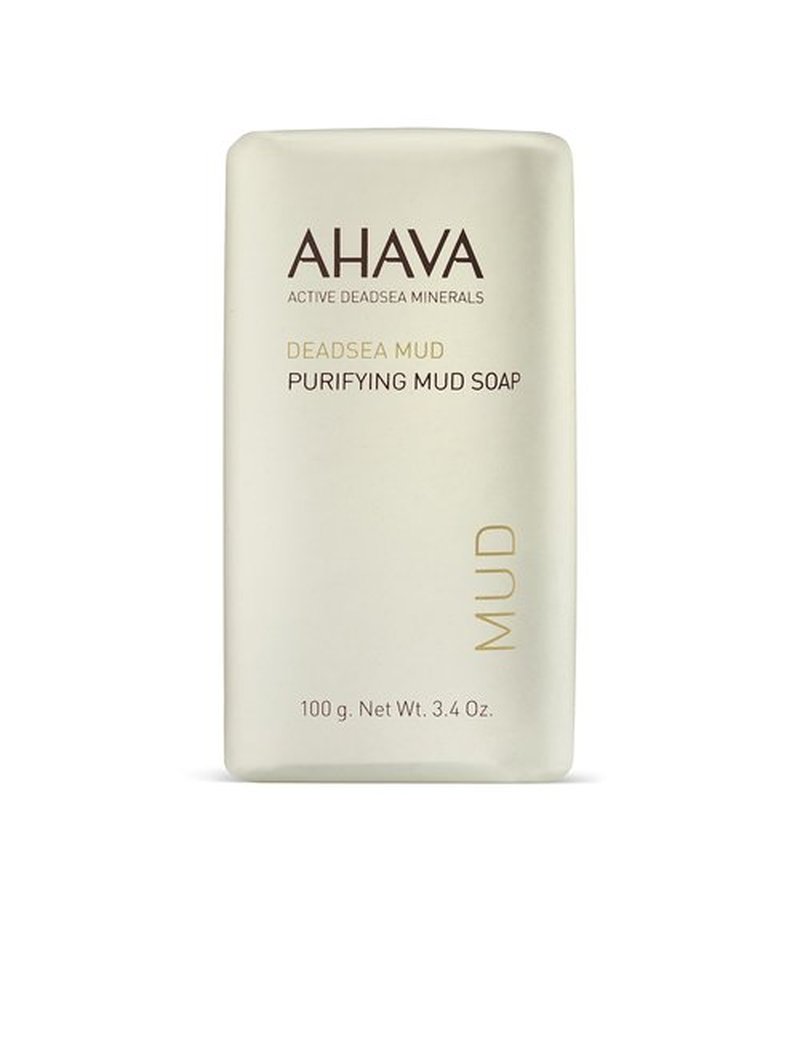 AHAVA Purifying Dead Sea Mud Soap - Face & Body Cleansing Bar to Purify the Skin, Enriched with Exclusive Mineral Blend of Dead Sea Osmoter and Dead Sea Mud, 3.4 Oz, (Packaging May Vary)
