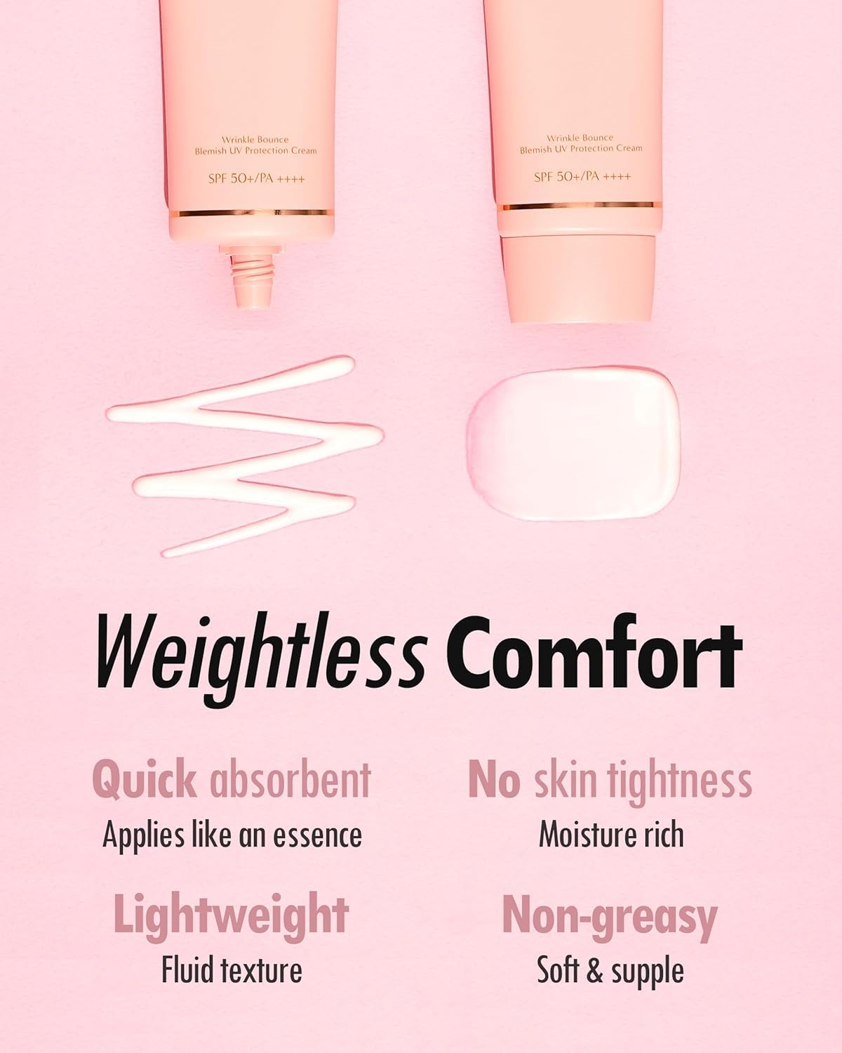 KAHI Wrinkle Bounce Essential Korean Sun Screen Facial Moisturizer with SPF 50 + PA++++ Sun Block Daily Moisturizer | Tone Up Cream Face Sunblock Hydrating Face Cream 1.69 fl oz