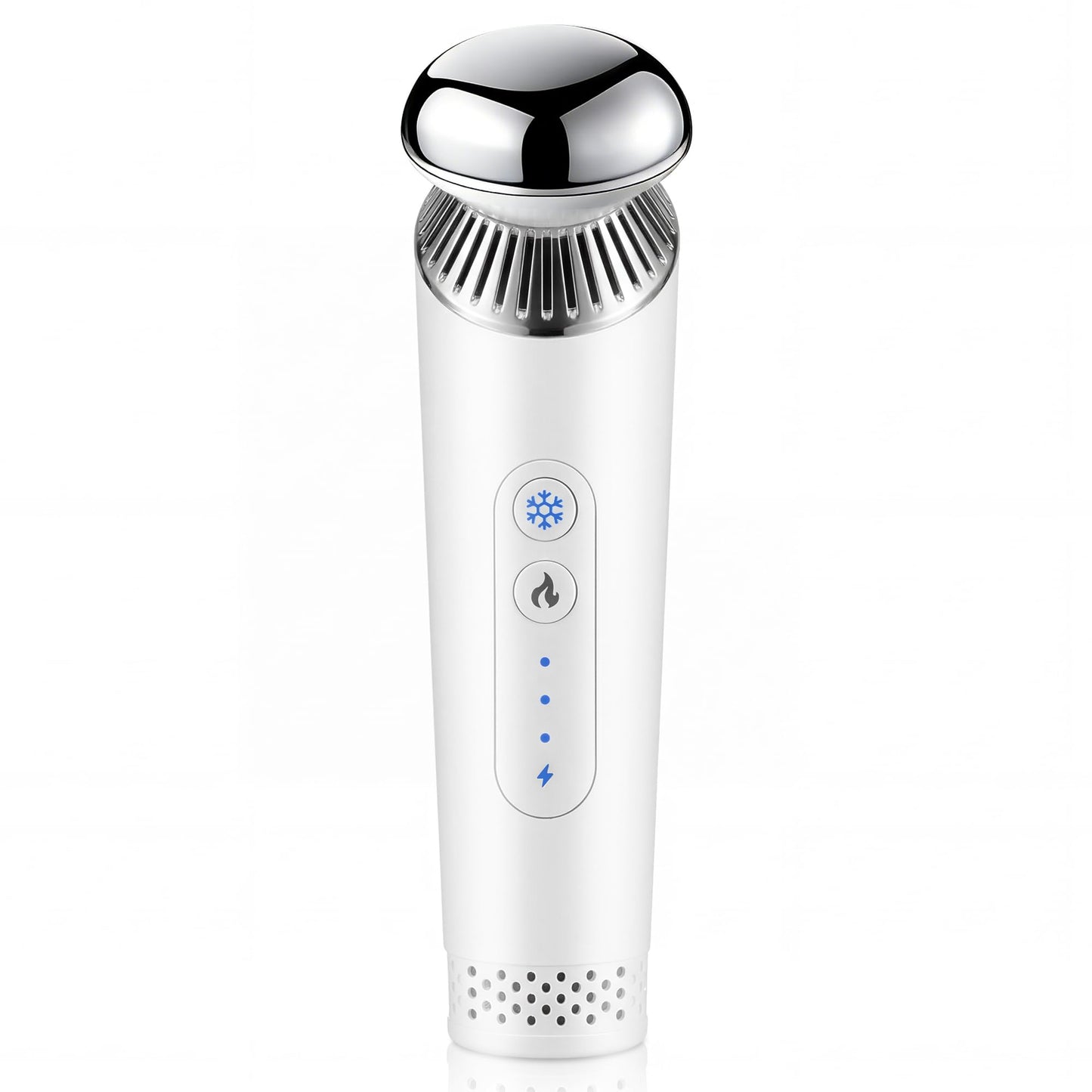 Depuffing Wand for Face & Eyes – 2-in-1 Cold and Heat Facial Therapy with Adjustable Temp; Beauty Wand, Face Roller and Eye Massage Tool to Reduce Puffiness, Dark Circles & Revive Skin Radiance