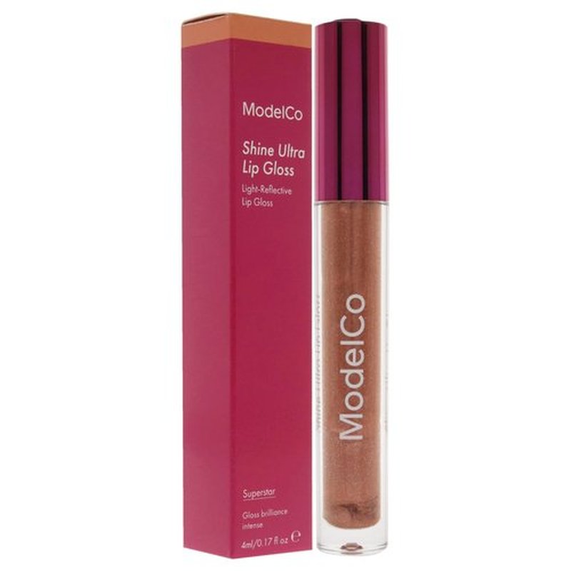 MODELCO Shine Ultra Lip Gloss - Shimmer-Infused Formula - Light-Reflecting And Hydrating - Long-Wear, High-Shine Color And Volume - For Super Luscious Lips In Seconds - Superstar - 0.17 Oz