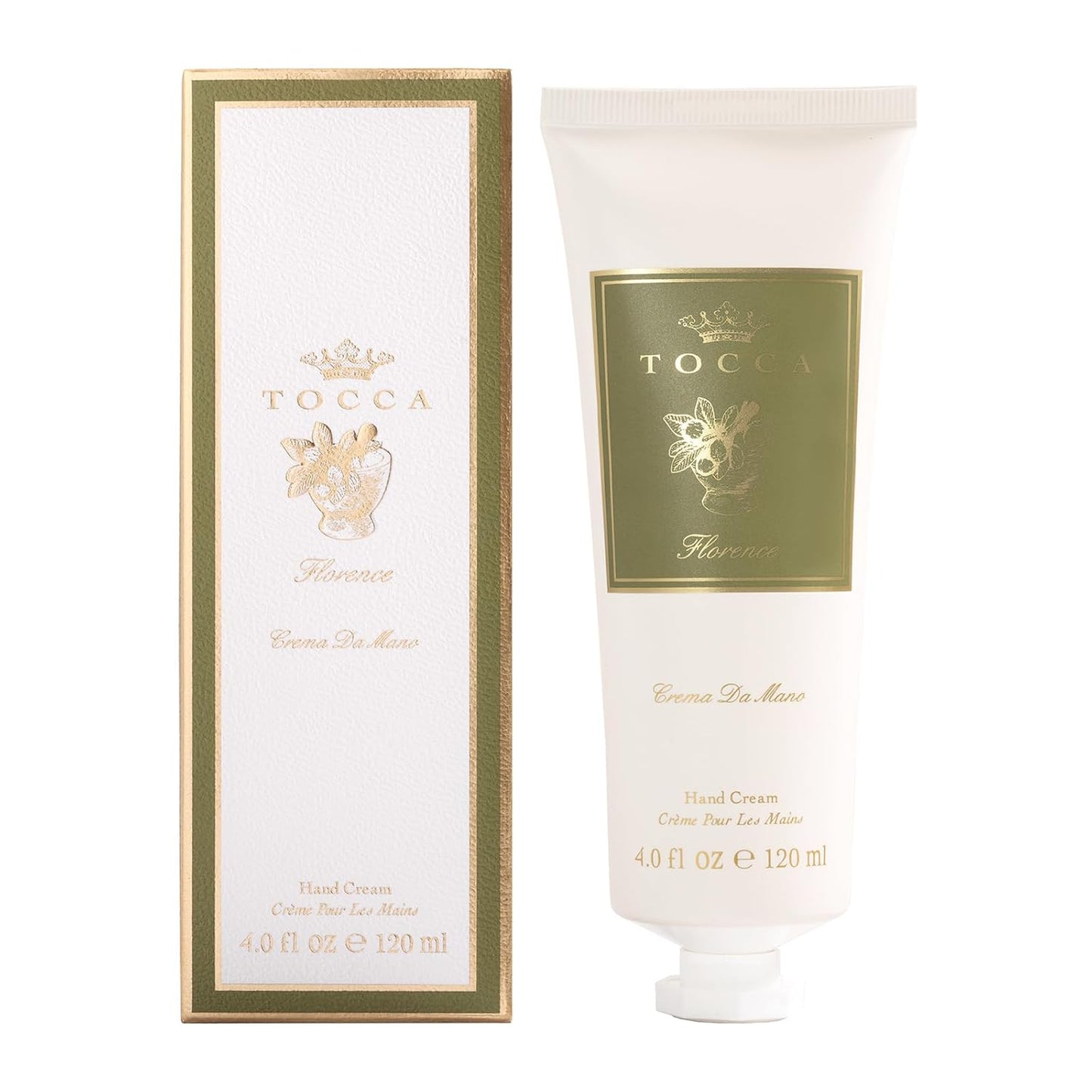 Tocca Crema de Mano, Cleopatra Hand Cream, 4 oz - Grapefruit, Jasmine, Vanilla Musk - Moisturizing, Quick Absorbing