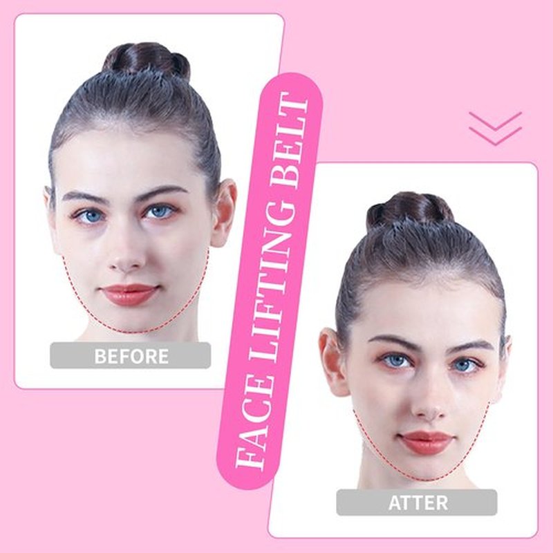 Habodd Chin Strap for Sleeping Face Lift Reusable V Line Mask Chin Strap for Double Chin Facial Shaping Belt Jawline Shaper Face Tightener Jaw Exerciser Face Lifting Anti Sagging
