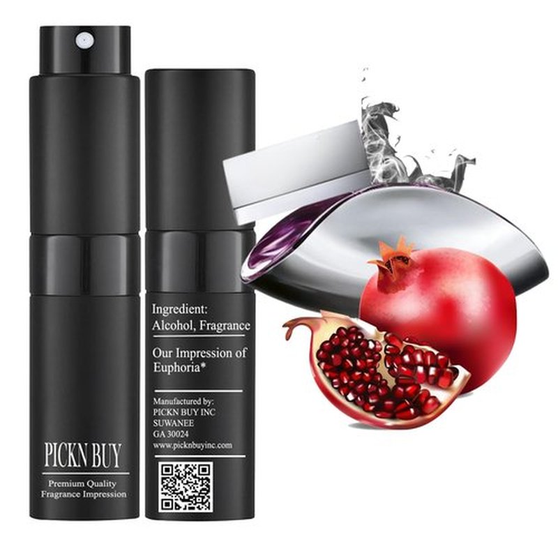 PICKN BUY Luxury Perfume for Women 0.34 Fl oz, Scent Compatible to Euphoria Perfume, Made in USA, Long-Lasting Spray Comes in Refilable Bottle