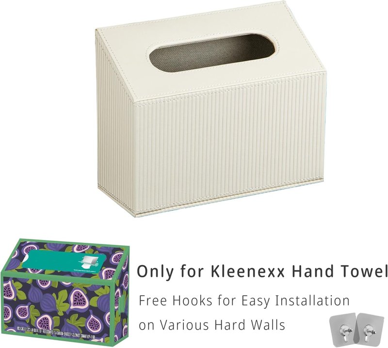 Hand Towel Holder - PU Leather Case for Kleenex Disposable Towels | Stylish & Durable Design