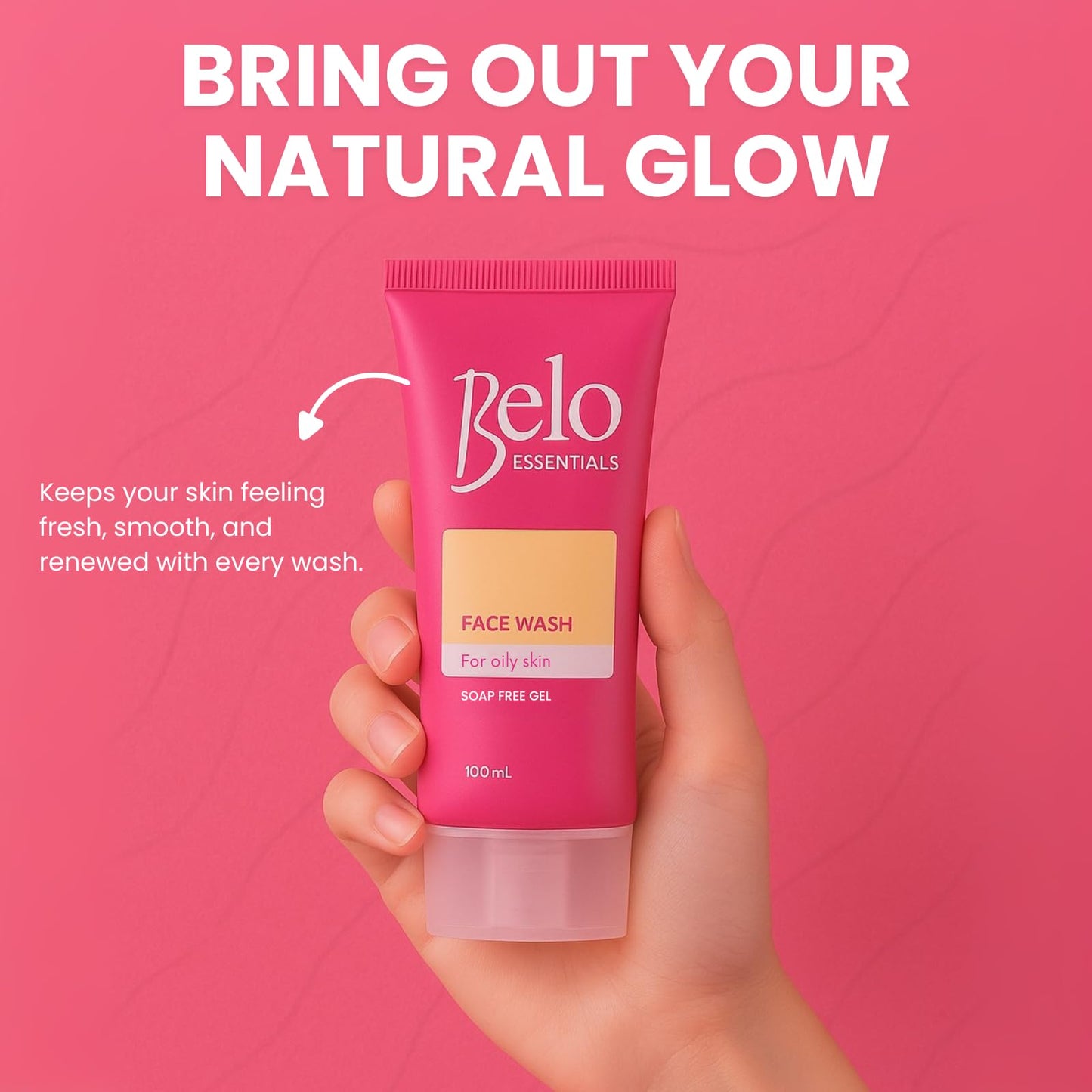 Belo Essentials Pore Refining Oil Control Gentle Foaming Facial Cleanser Gel Formula Daily Skincare Wash - 100 ml