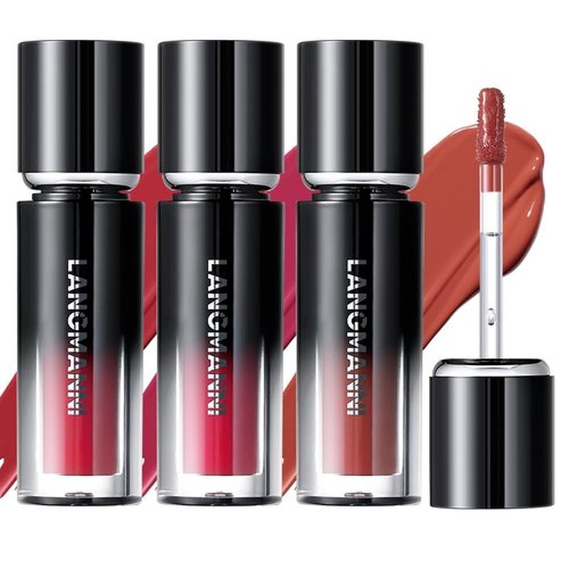LANGMANNI Lip Oil Tint | Hydrating & Long-Lasting Lip Stain | Moisturizing And High Gloss Makeup,Non-Sticky Lip Stain For Watery And Silky Smooth Lips(#4+5+6)