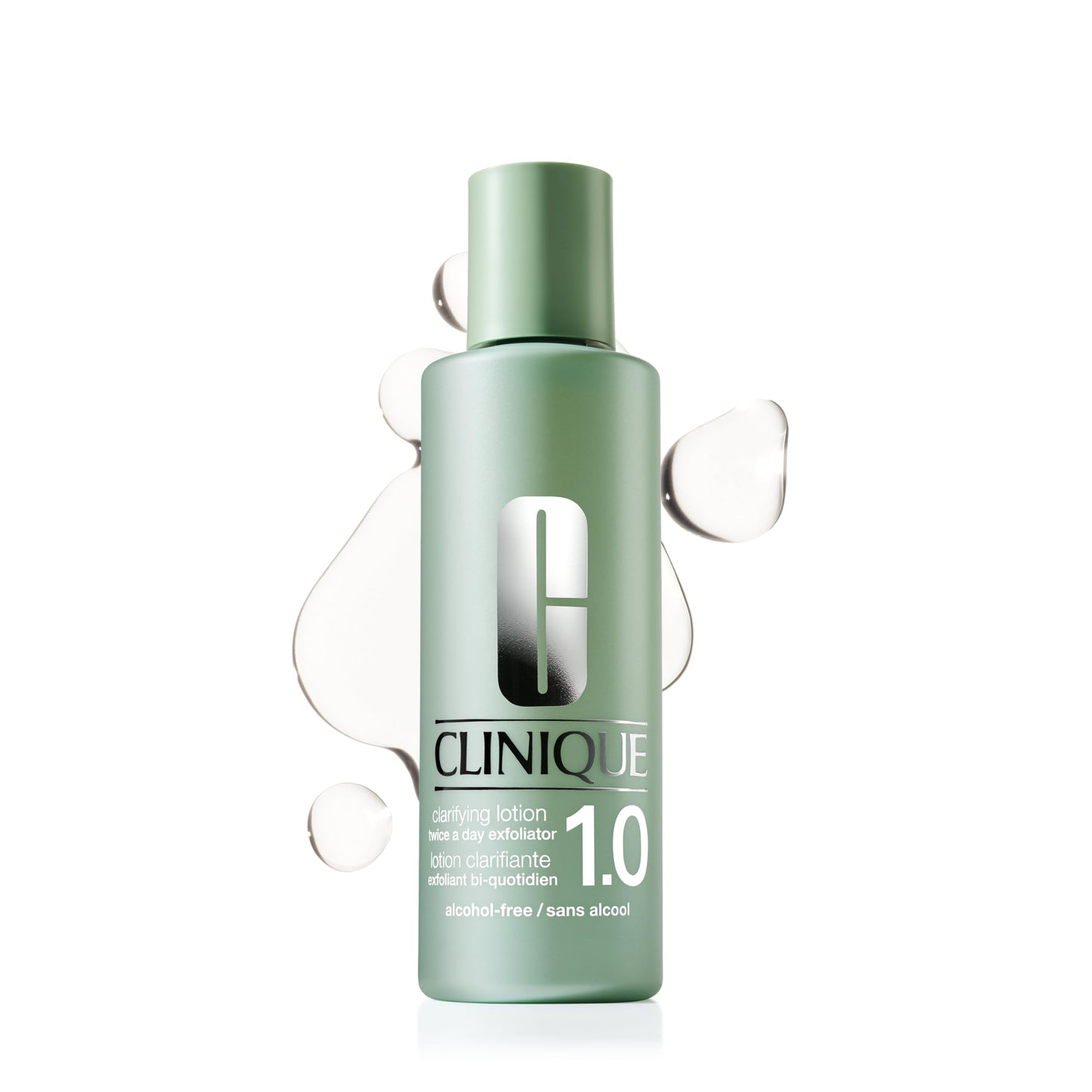 Clinique Clarifying Lotion 1.0 | Gentle Exfoliator For Sensitive Skin | Face Toner With Witch Hazel + Salicylic Acid | Alcohol Free | Step 2 in 3-Step Skin Care Routine, 13.5 Fl Oz