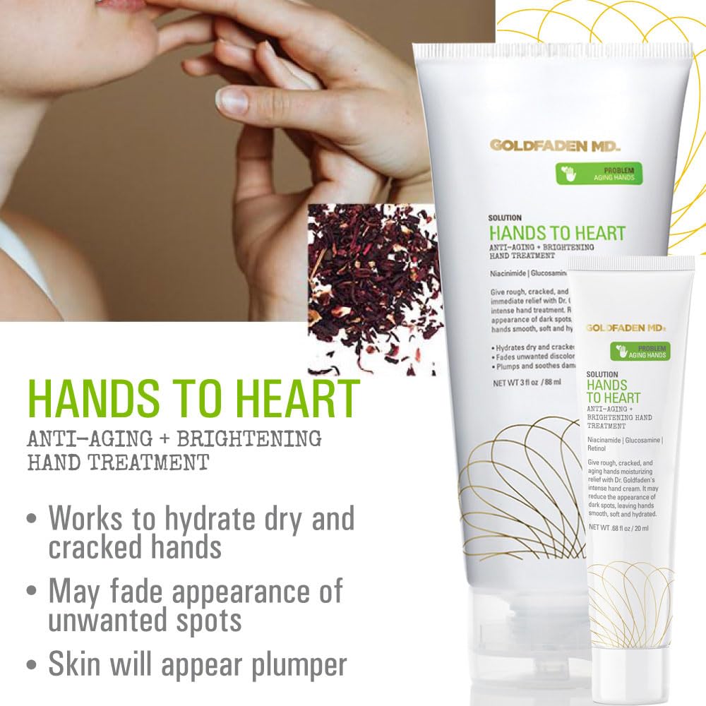 GOLDFADEN MD 3 Pack Hands To Heart Oil of Grapefruit Anti-Aging + Brightening Hand Treatment 3pcs .67 oz