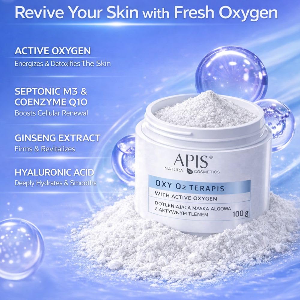 Apis Active Oxygen Peel Off Face Mask 0.66 lb - Cooling Algae Hydrating Face Masks with Hyaluronic Acid - Self Facial Skin Care Products - Moisturizing, Soothing, Energizing and Anti-Aging Effect